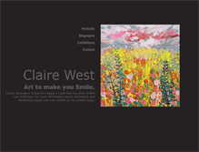 Tablet Screenshot of claire-west.com